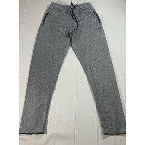 Mitre Sweatpants Ankle Zip Tapered Athletic Drawstring Heather Gray Jogger Men S